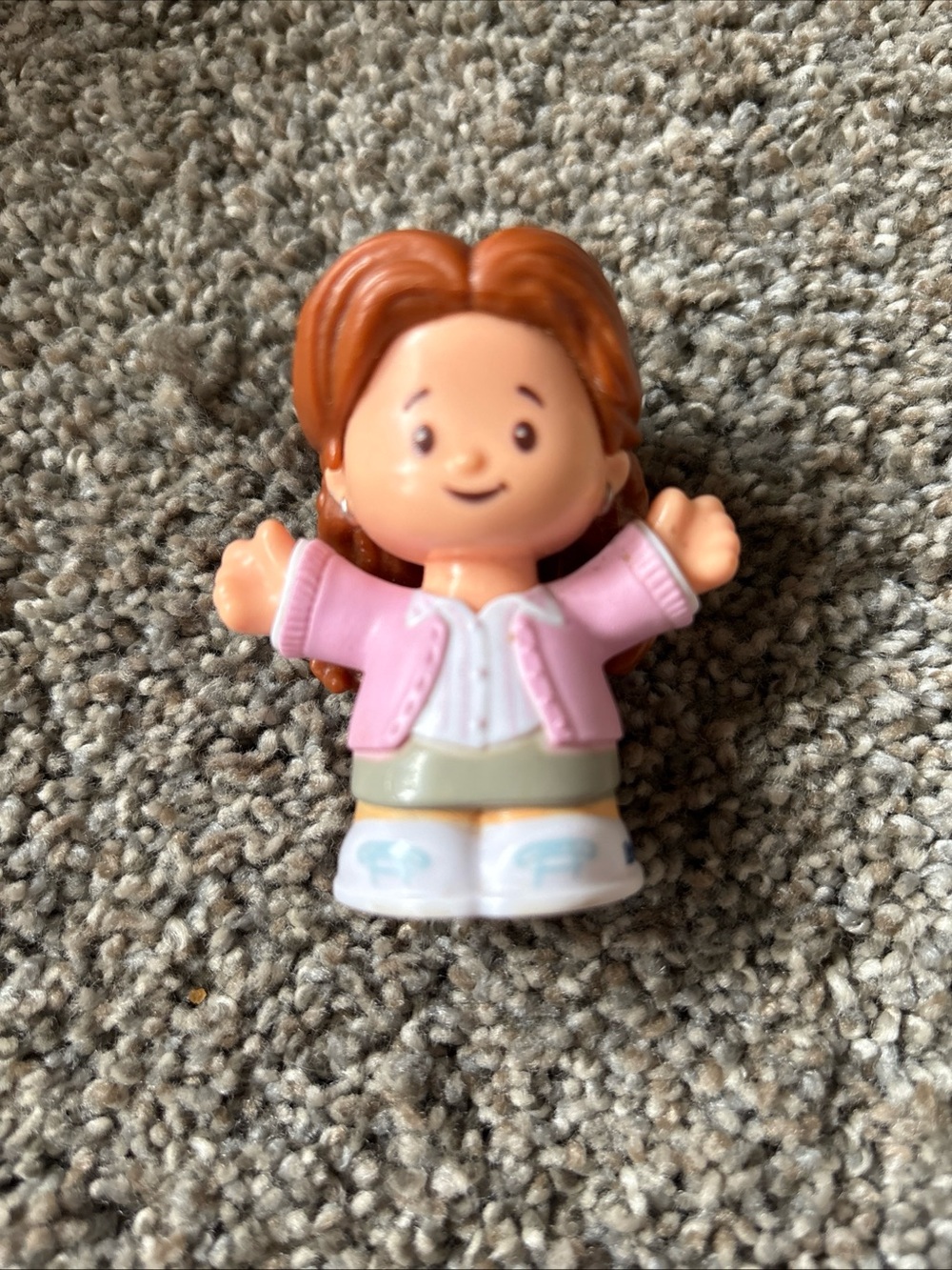Fisher-Price Little Doll with Pink Jacket and Brown Hair